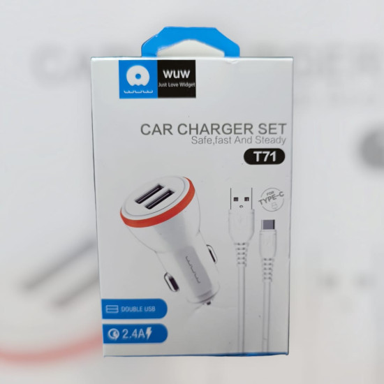 car charger set T71 type-c