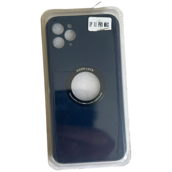 Silicon open logo Cover For ip 11 pro max