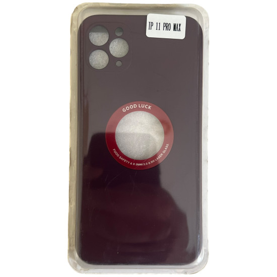 Silicon open logo Cover For ip 11 pro max