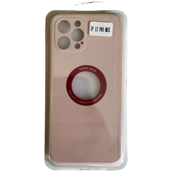 Silicon open logo Cover For ip 12 pro max