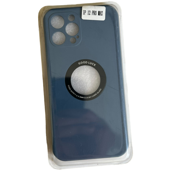 Silicon open logo Cover For ip 12 pro max