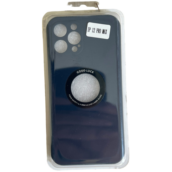 Silicon open logo Cover For ip 12 pro max