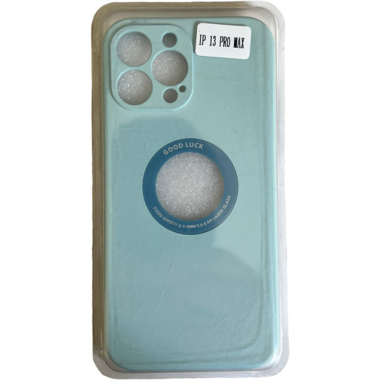 Silicon open logo Cover For ip 13 pro max